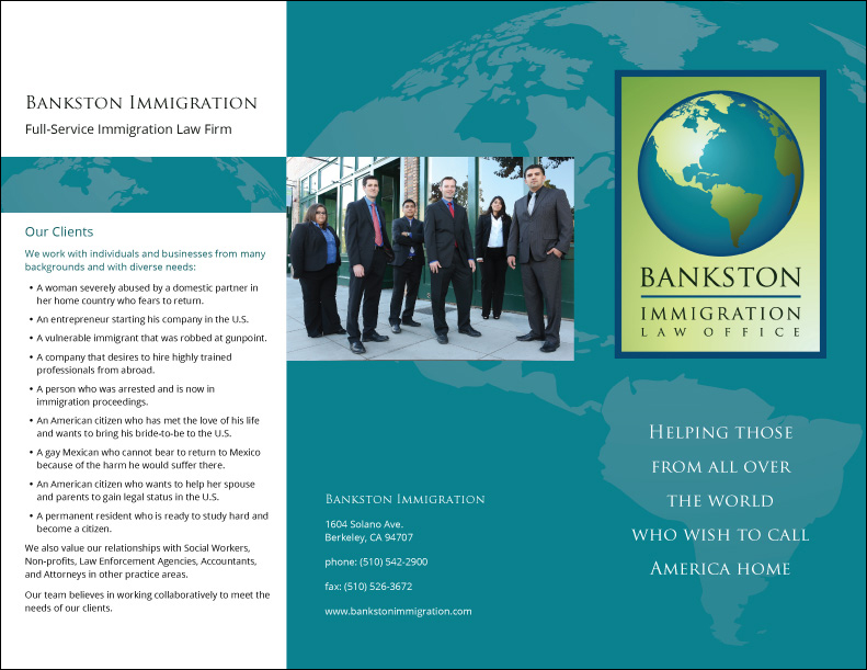 Smart Loft Studio Portfolio Bankston Immigration Brochure